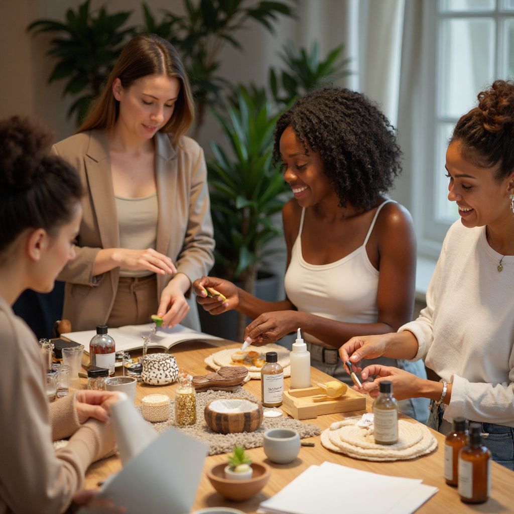 Educational workshop on natural skincare