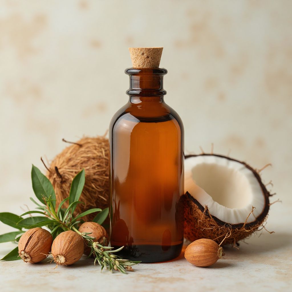 Nourishing hair oil with botanical ingredients